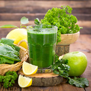 Hortalizas, frutas y zumo